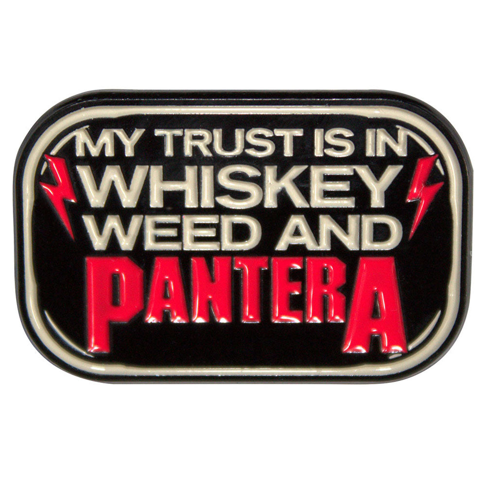 Pantera Whiskey Band Logo Pin Badge