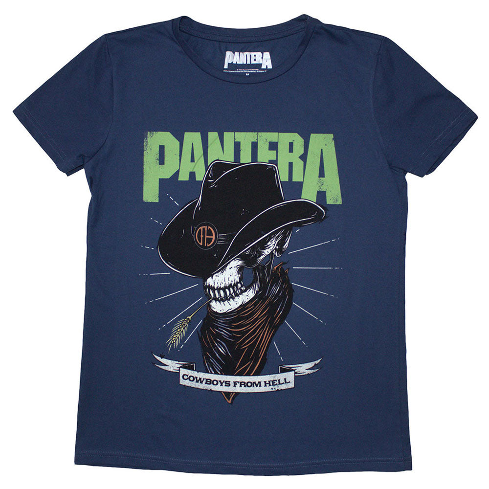 Pantera Skeleton Cowboy Womens T Shirt product image 1