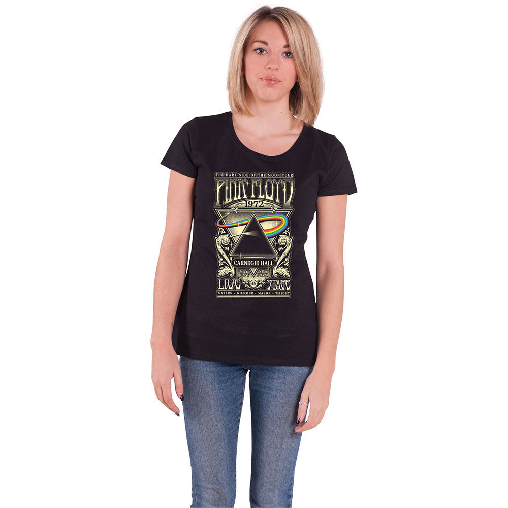 Pink Floyd Carnegie Hall Poster Skinny Fit T Shirt