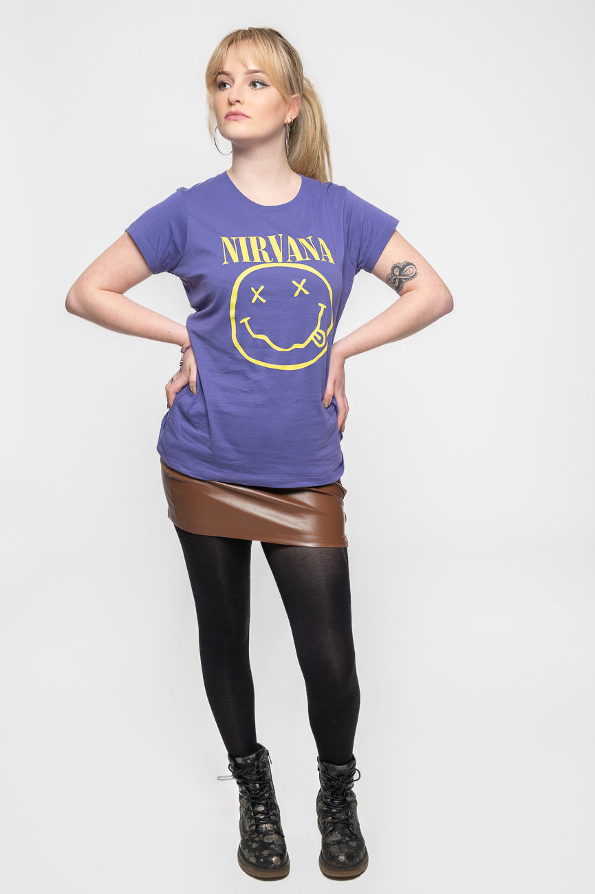 Nirvana Yellow Gunge Smile Skinny Fit T Shirt product image 2