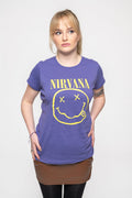 Nirvana Yellow Gunge Smile Skinny Fit T Shirt product image 1