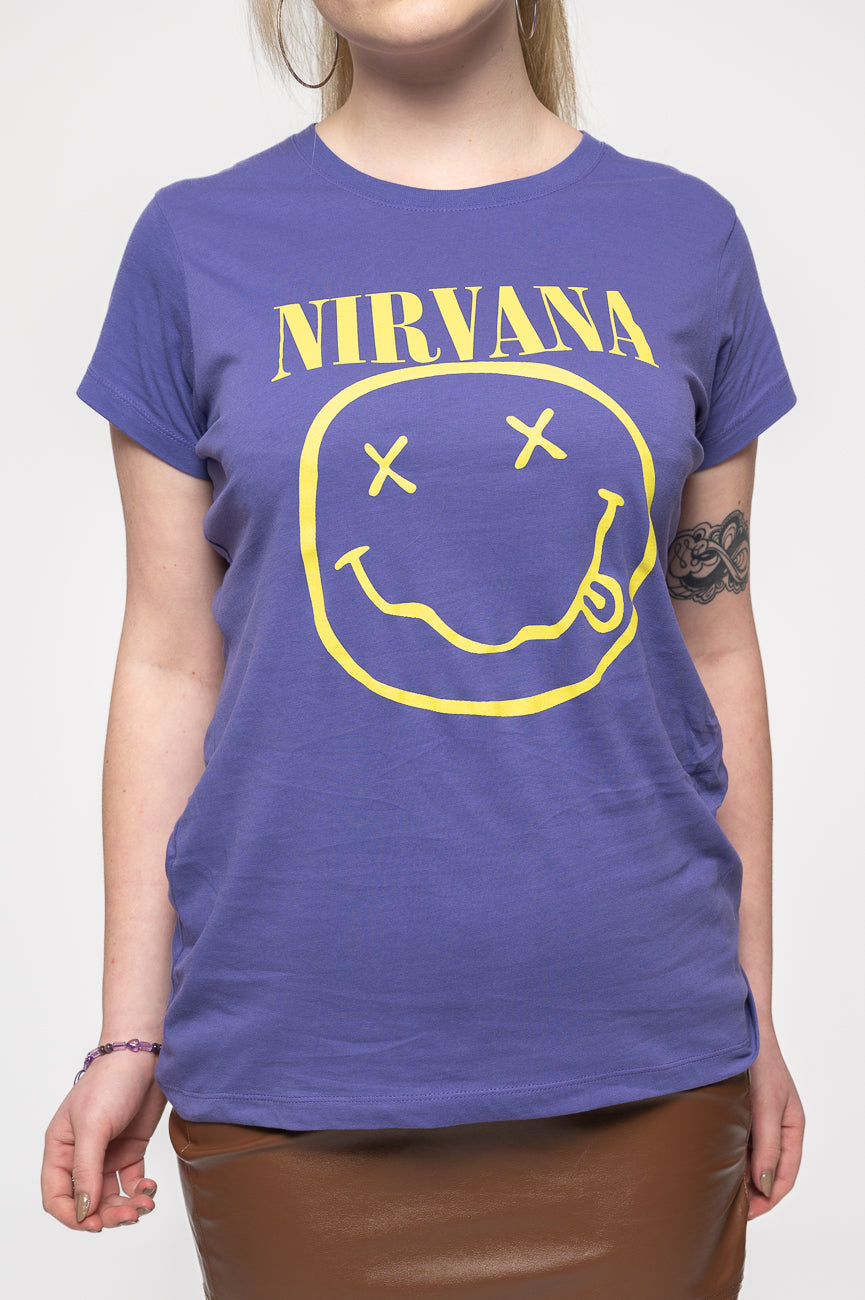 Nirvana Yellow Gunge Smile Skinny Fit T Shirt product image 3