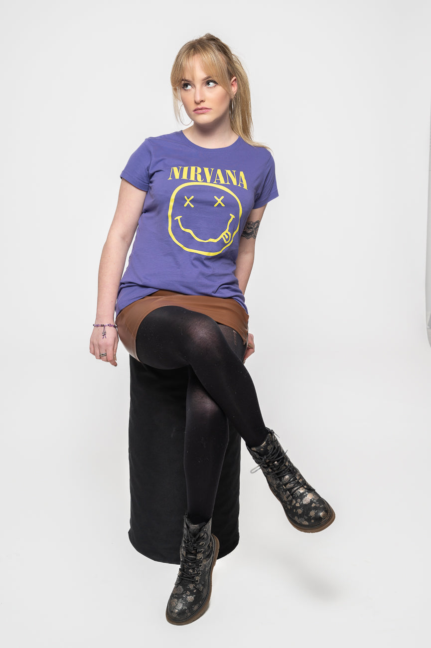 Nirvana Yellow Gunge Smile Skinny Fit T Shirt product image 5