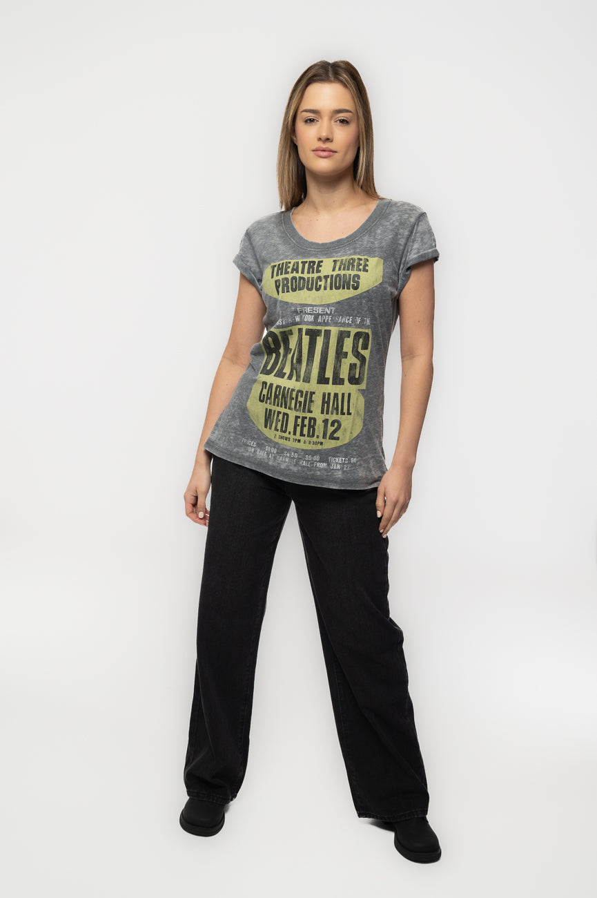 The Beatles Carnegie Hall Burnout T Shirt product image 2