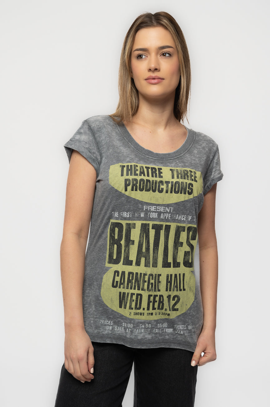 The Beatles Carnegie Hall Burnout T Shirt product image 1