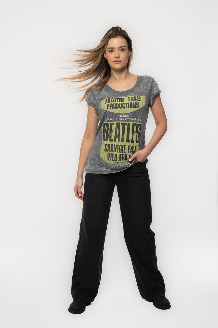 The Beatles Carnegie Hall Burnout T Shirt product image 5