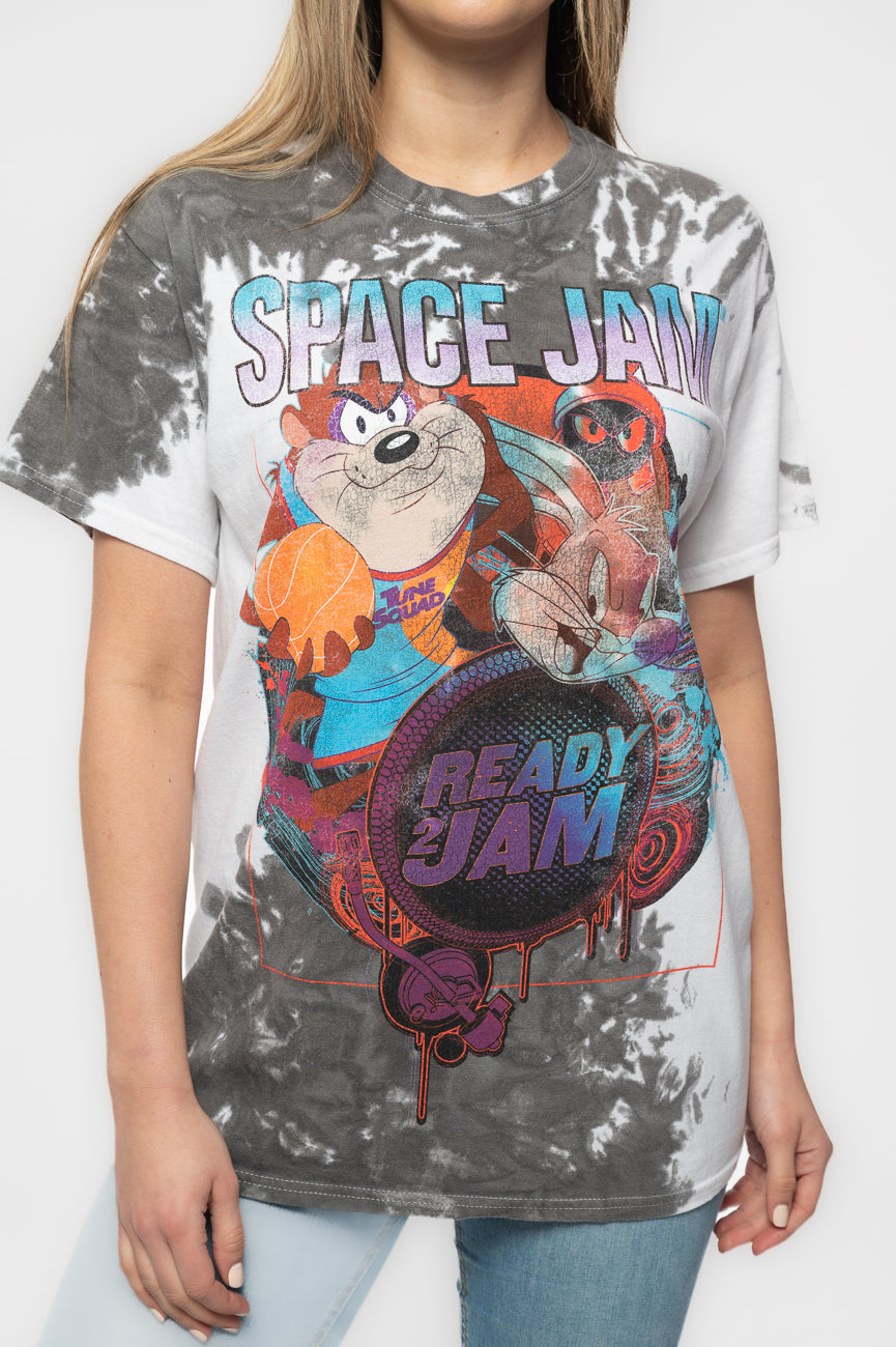 Space Jam T Shirt Ready 2 Logo Official Unisex Black & product image 3