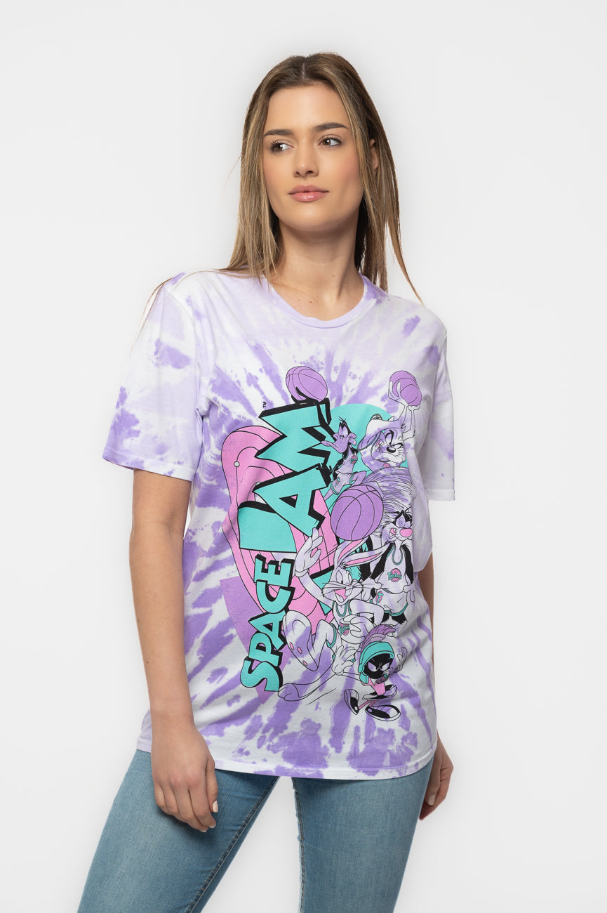 Space Jam T Shirt Retro Squad new Official Unisex Pink Dip product image 1