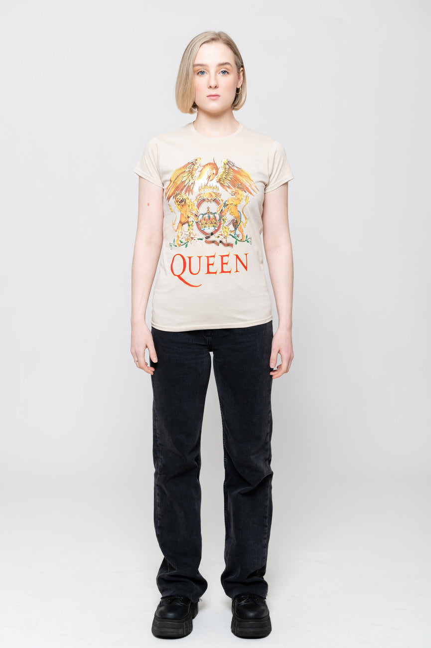 Queen Classic Crest Logo Skinny Fit T Shirt product image 2