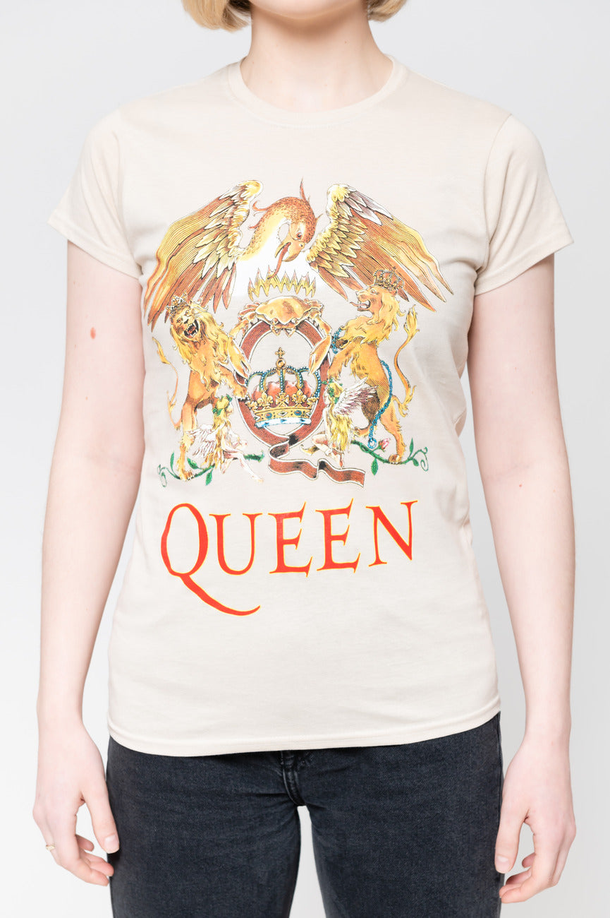 Queen Classic Crest Logo Skinny Fit T Shirt product image 3