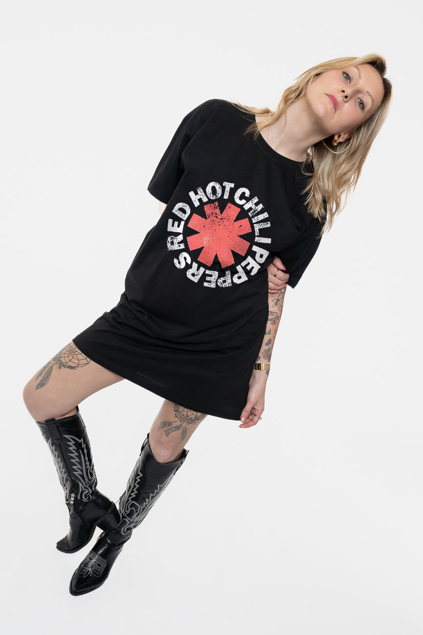Red Hot Chili Peppers Classic Asterisk T Shirt Dress product image 3