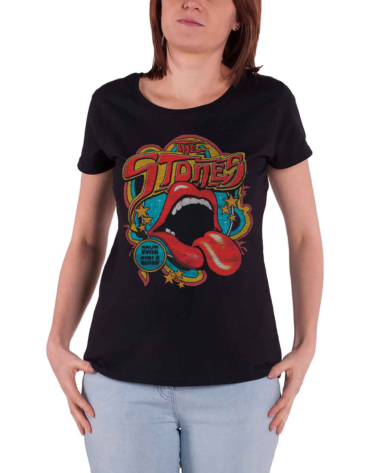 The Rolling Stones Retro 70's Vibe Skinny Fit T Shirt product image 1