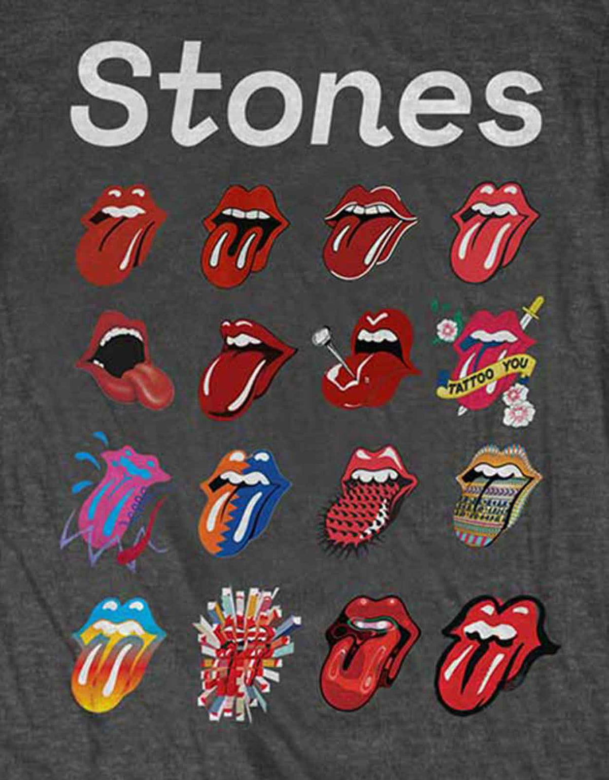 The Rolling Stones Tongue Evolution Tour Skinny Fit T Shirt product image 2