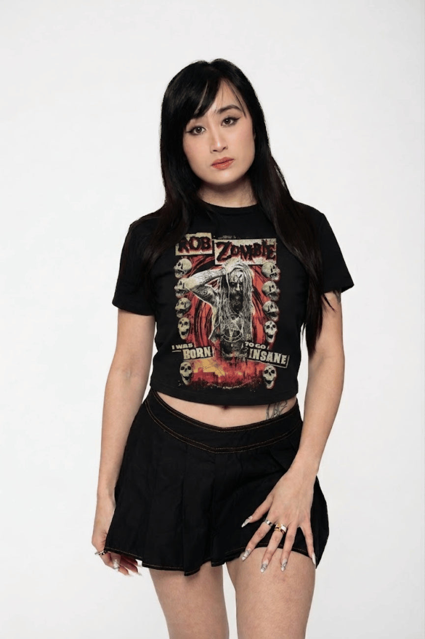 Rob Zombie Born To Go Insane Crop Top product image 1
