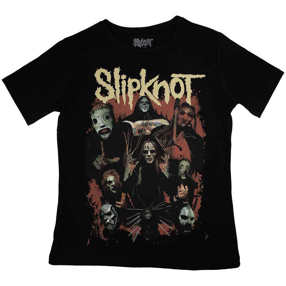 Slipknot Come Play Dying Back Print Skinny Fit T Shirt product image 1