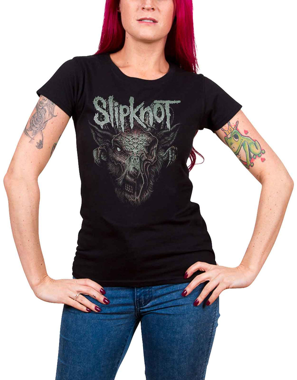 Slipknot Infected Goat Skinny Fit T Shirt product image 1