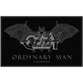 Ozzy Osbourne Patch Ordinary Man Logo new Official Black Woven Sew on