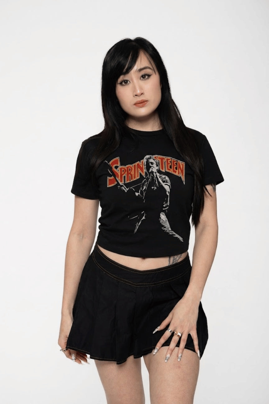 Bruce Springsteen Stage Pose Crop Top product image 1