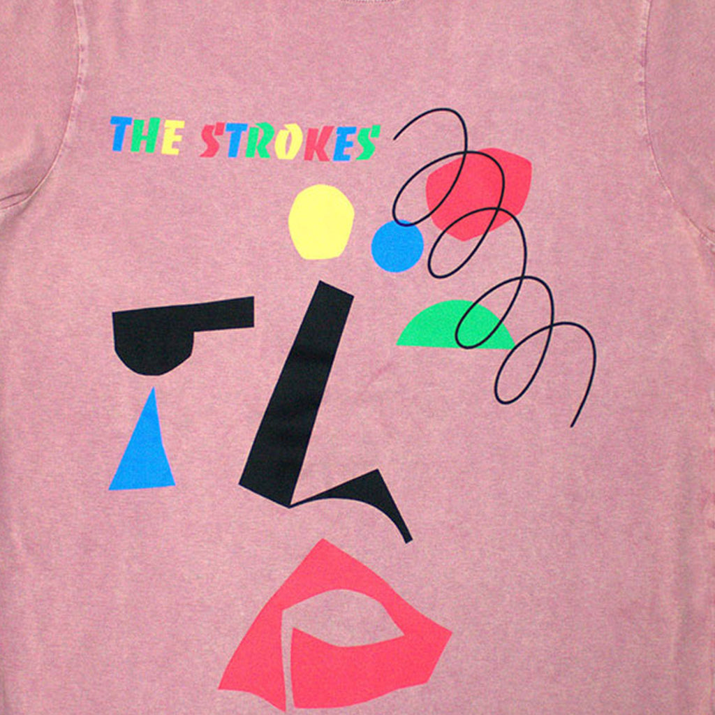 The Strokes Abstract Face Stone Wash T Shirt product image 2