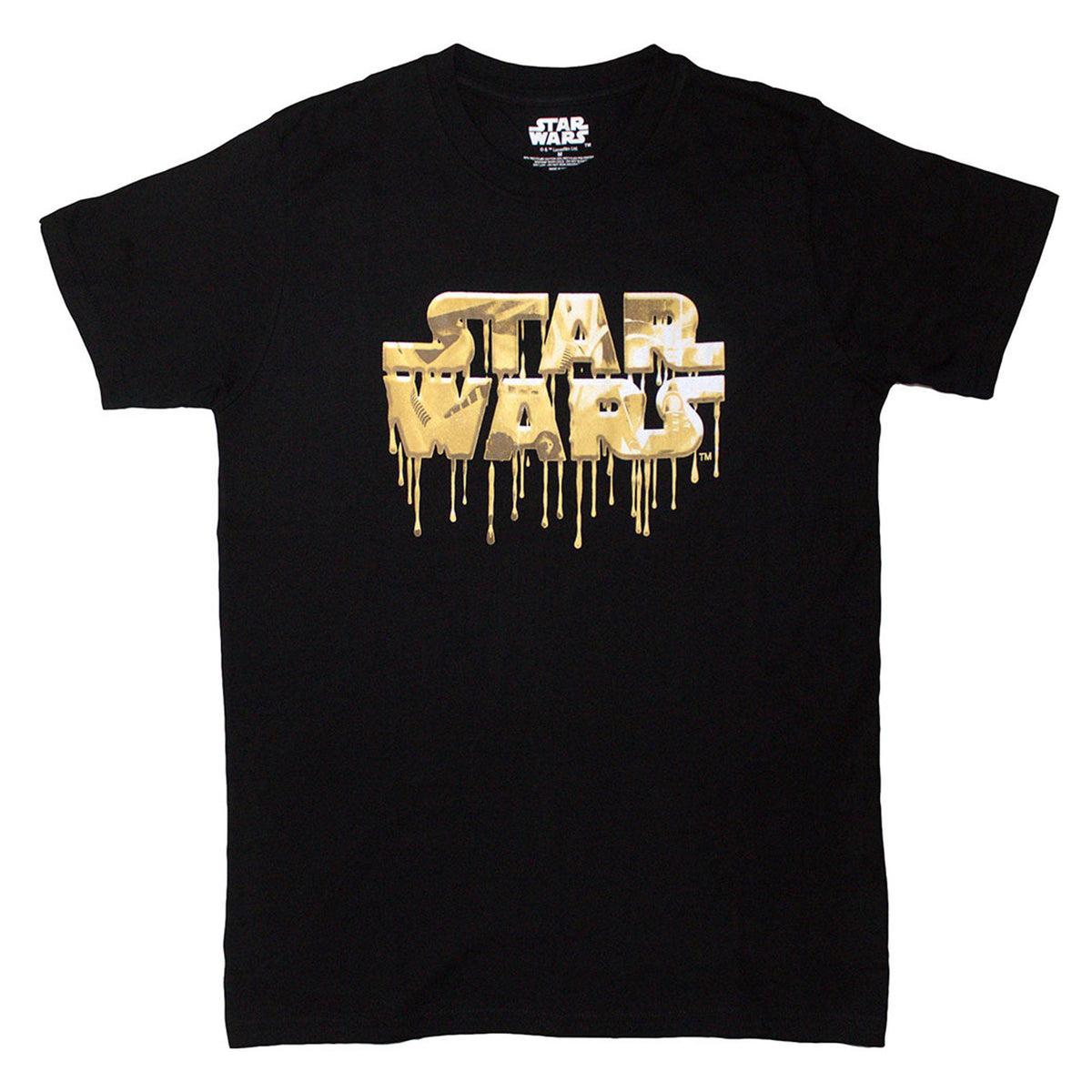 Star Wars Gold Drip Logo T Shirt product image 1