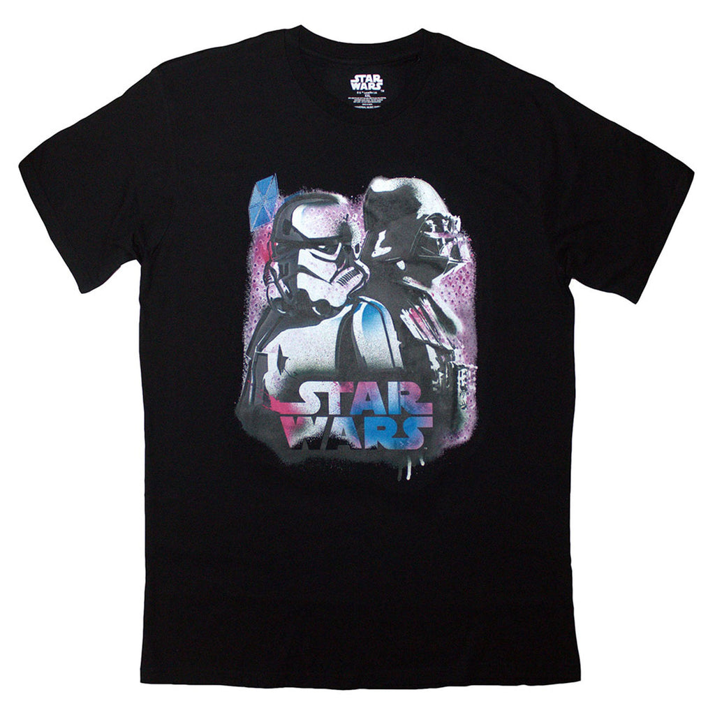 Star Wars Vader And Trooper Neon T Shirt product image 1