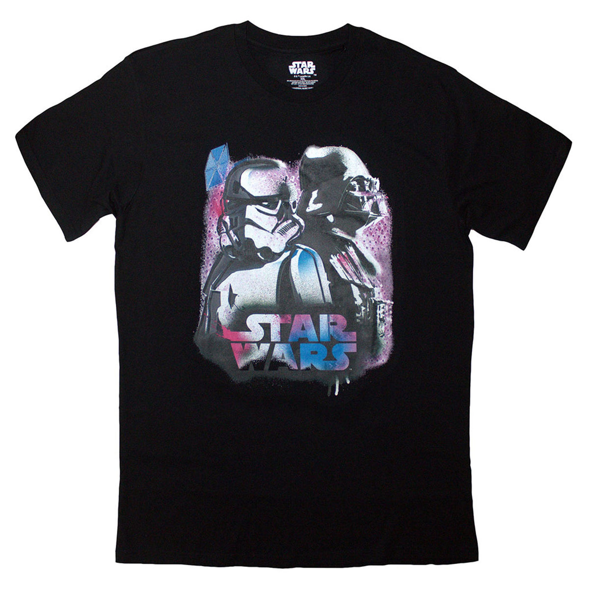 Star Wars Vader And Trooper Neon T Shirt product image 1
