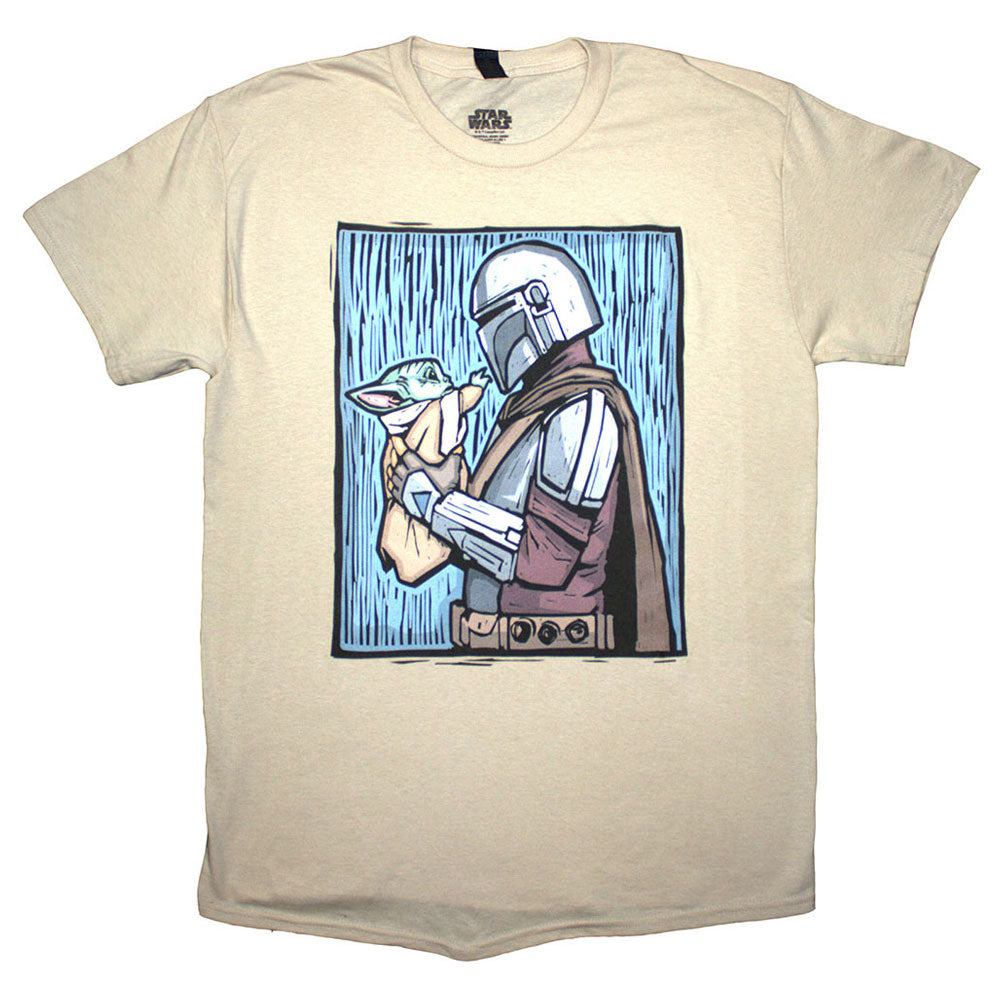 Star Wars The Mandalorian Holding Grogu T Shirt product image 1