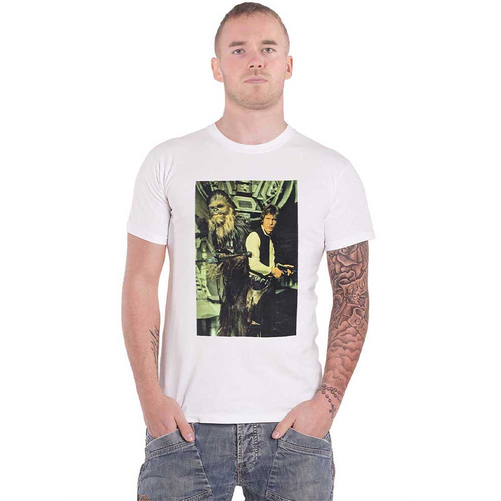 Star Wars T Shirt Chewbacca & Han Stare new Official Mens product image 1