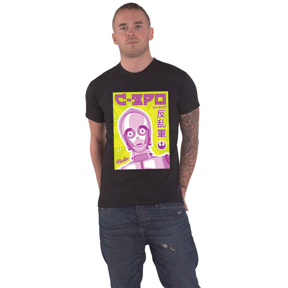 Star Wars C-3PO Japanese Logo T Shirt product image 1
