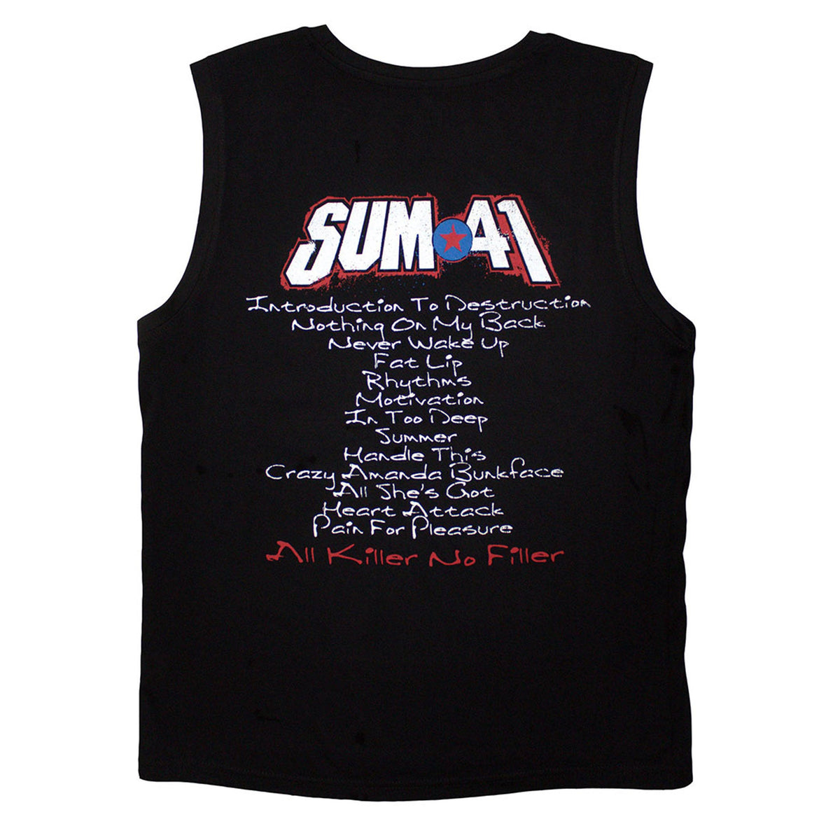 Sum 41 All Killer No Filler Tracklist Tank Top product image 2