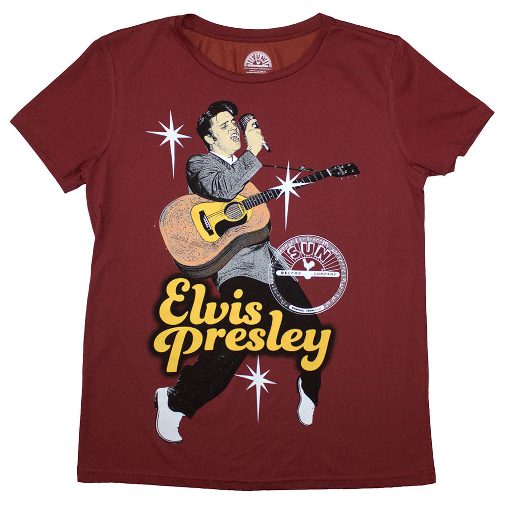 Sun Records Elvis Mic Womens T Shirt product image 1