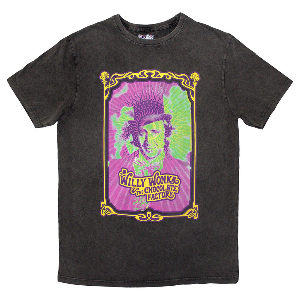Willy Wonka Psych Poster Limited Edition 999 Only Premium Wash T Shirt