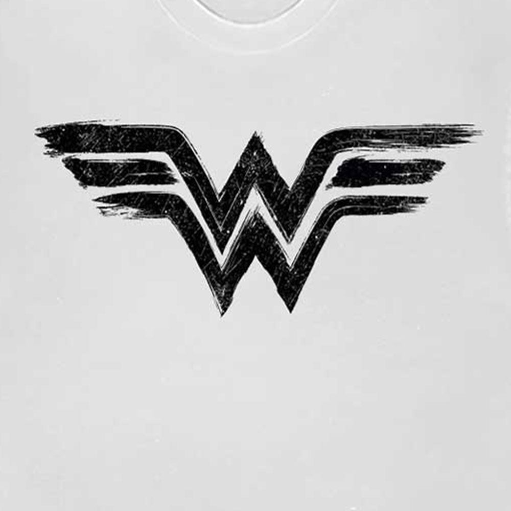 Wonder Woman Black Paint Logo T Shirt product image 2
