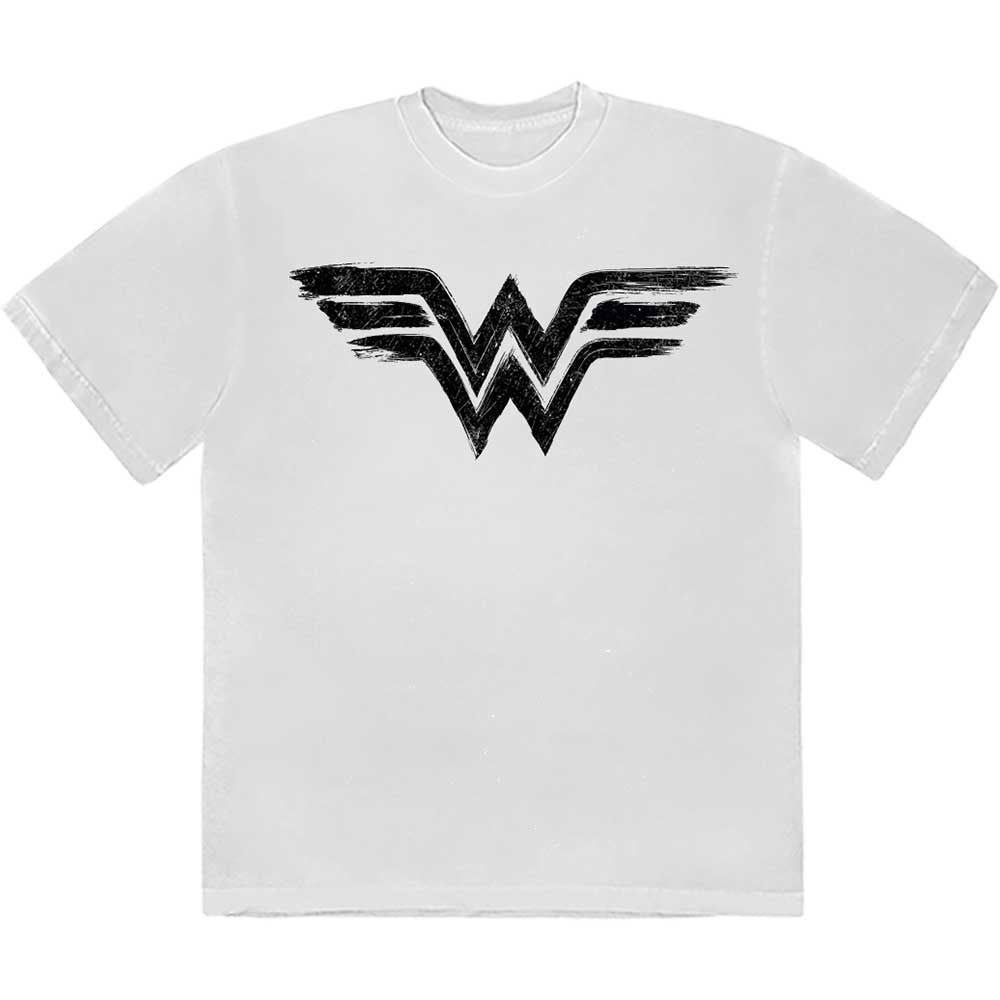 Wonder Woman Black Paint Logo T Shirt product image 1
