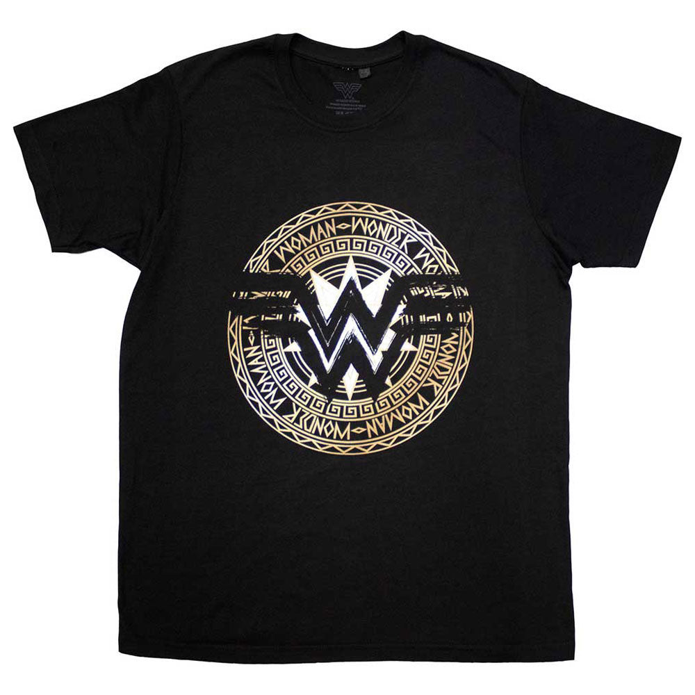 Wonder Woman Gold Circle Logo T Shirt product image 1