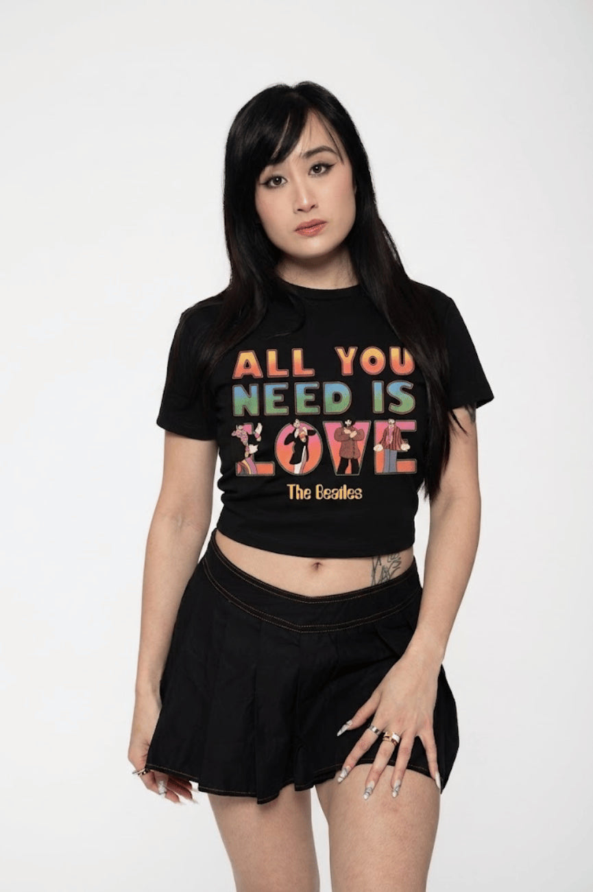 The Beatles Yellow Submarine AYNIL Stacked Crop Top product image 1
