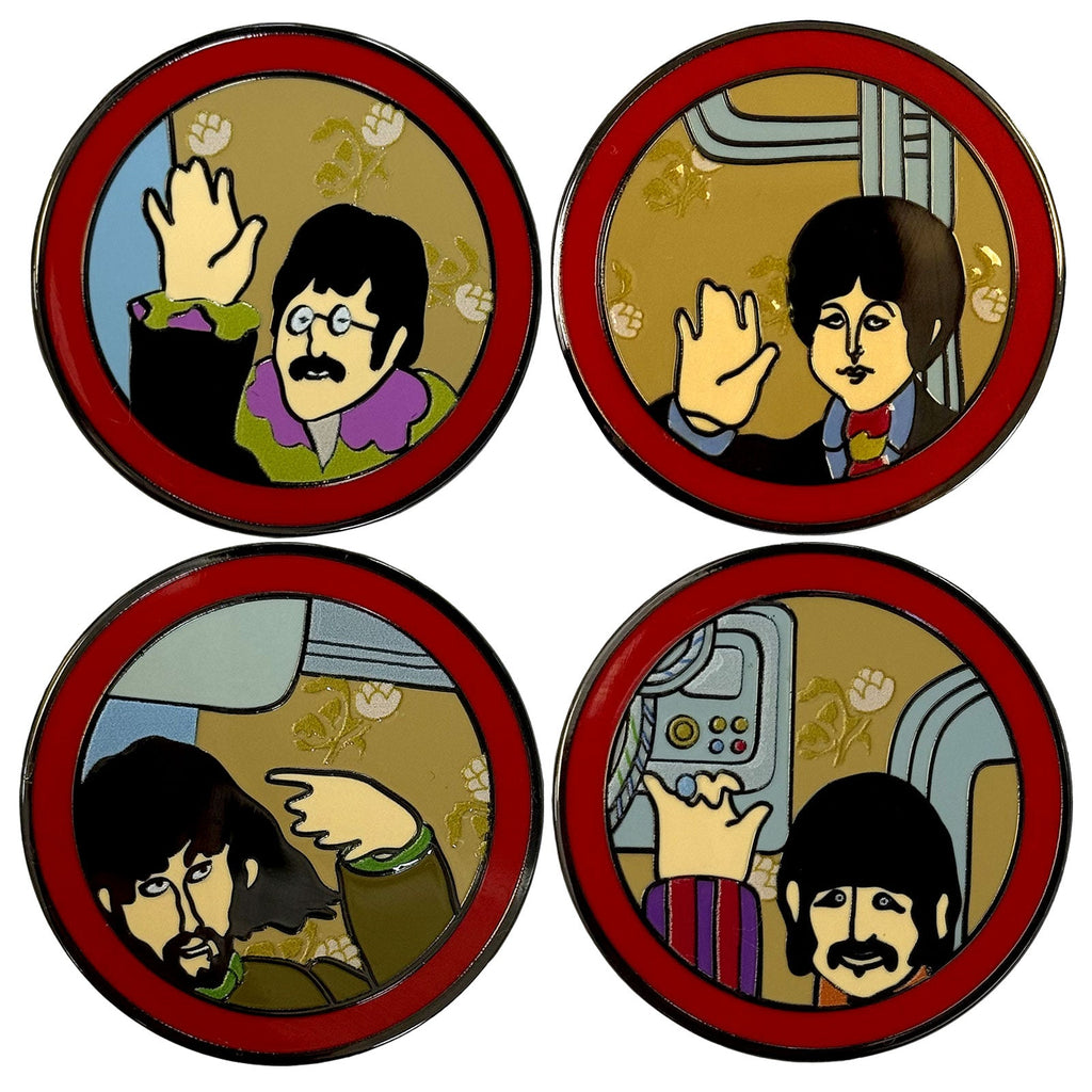 The Beatles Yellow Submarine Portholes Boxed Pin Badge Set